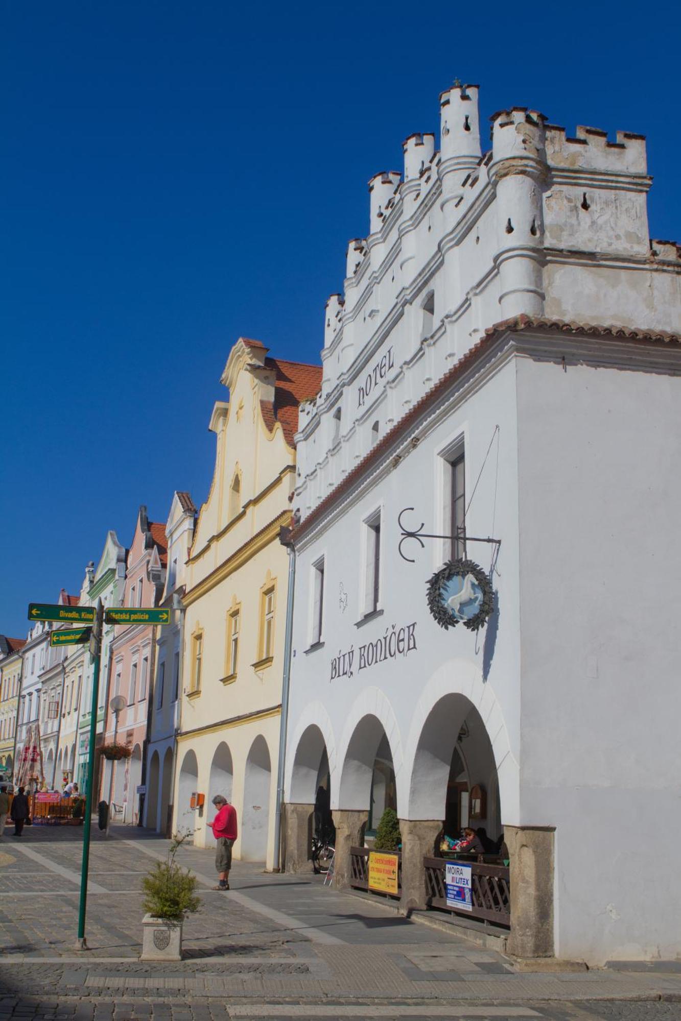Hotel Bily Konicek Trebon Bagian luar foto