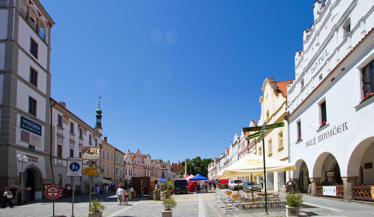 Hotel Bily Konicek Trebon Bagian luar foto